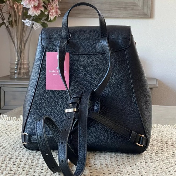 kate spade Bags Kate Spade Leila Medium Flap Backpack Black Bnwt Poshmark